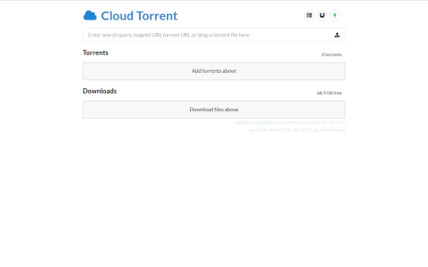 Docker 安装种子下载器 cloud-torrent