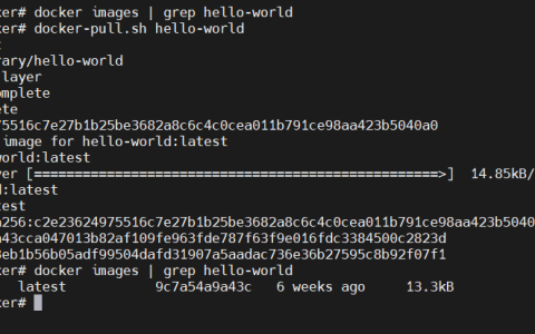 使用脚本快速通过远程服务器拉取 docker 镜像