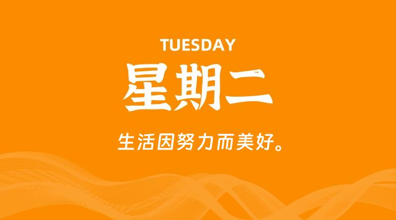 07月07日，星期二, 每天60秒读懂全世界！