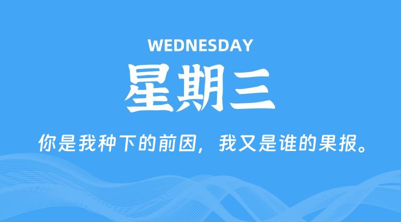 08月19日，星期三, 每天60秒读懂全世界！